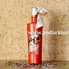 Бутылка "Ангелы на Рождество"